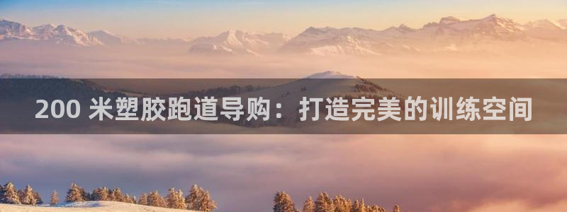 尊龙ag旗舰厅官网官方入口：200 米塑胶跑道导购：打造完美的训练空间