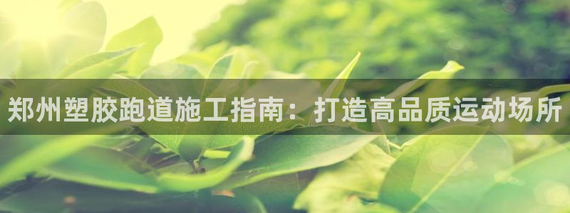 尊龙官网在哪里：郑州塑胶跑道施工指南：打造高品质运动场所