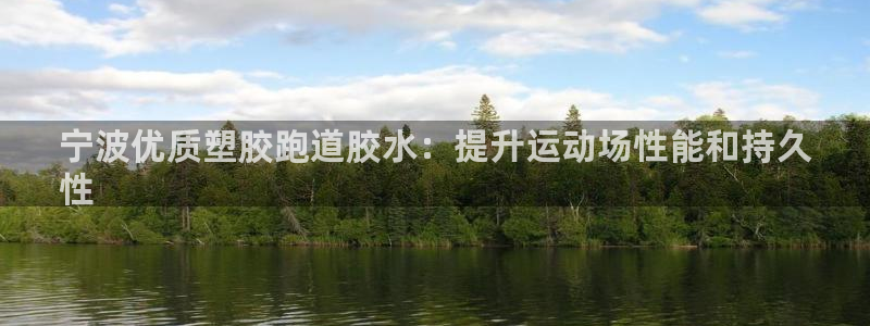 尊龙目前在哪：宁波优质塑胶跑道胶水：提升运动场性能和
